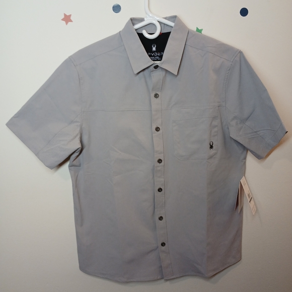 Spyder Other - Spyder Men’s Short Sleeve Button-Up Shirt – Size Small